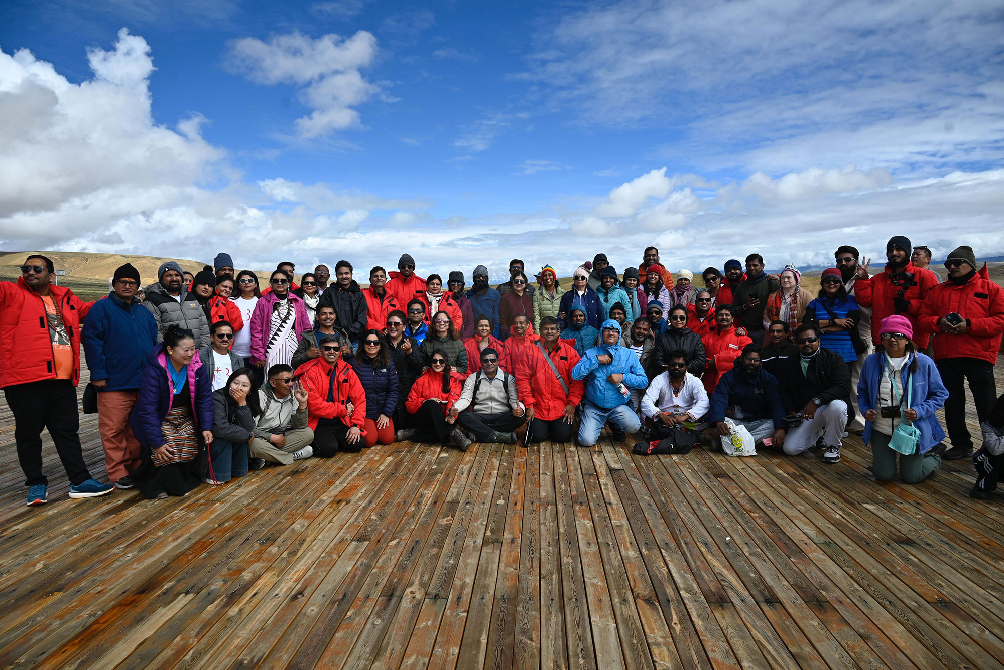 Vibrant Group Pilgrimage Mount Kailash Tibetan Sky