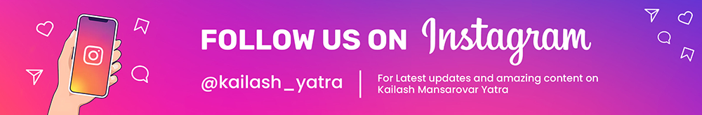 Instagram Banner Strip of kailash mansarovar yatra